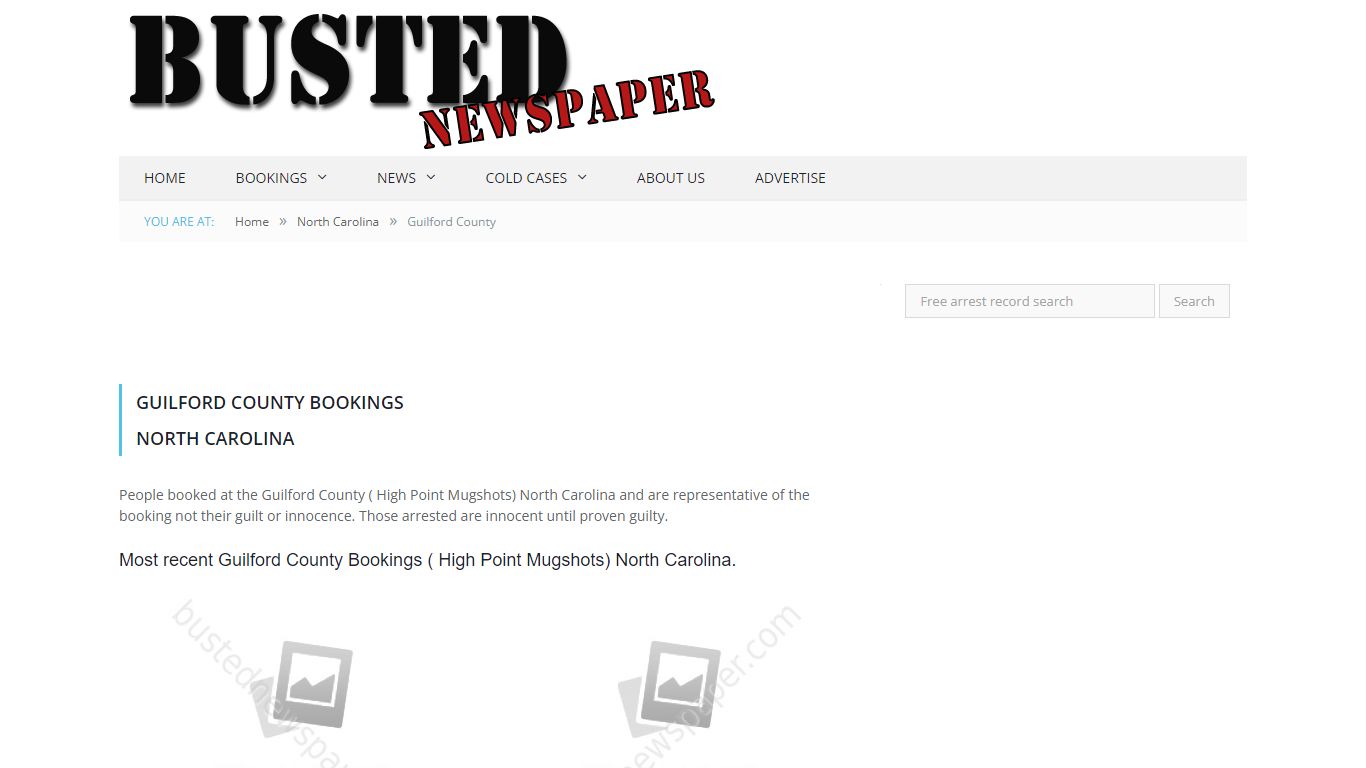 Guilford County, NC ( High Point NC ) Mugshots - BUSTED NEWSPAPER